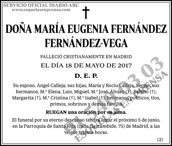 María Eugenia Fernández Fernández-Vega